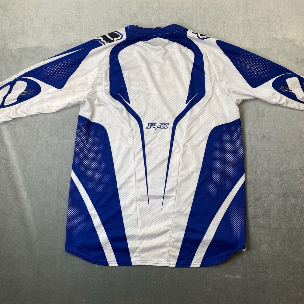 Fox Racing 360 Motocross Jersey Blue White Long Sleeve Size L - Picture 4 of 11
